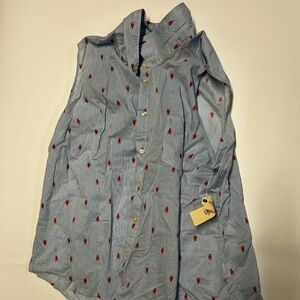 St. John’s Bay Youth Button-Down Shirt | Lobster Print | Size PXXL